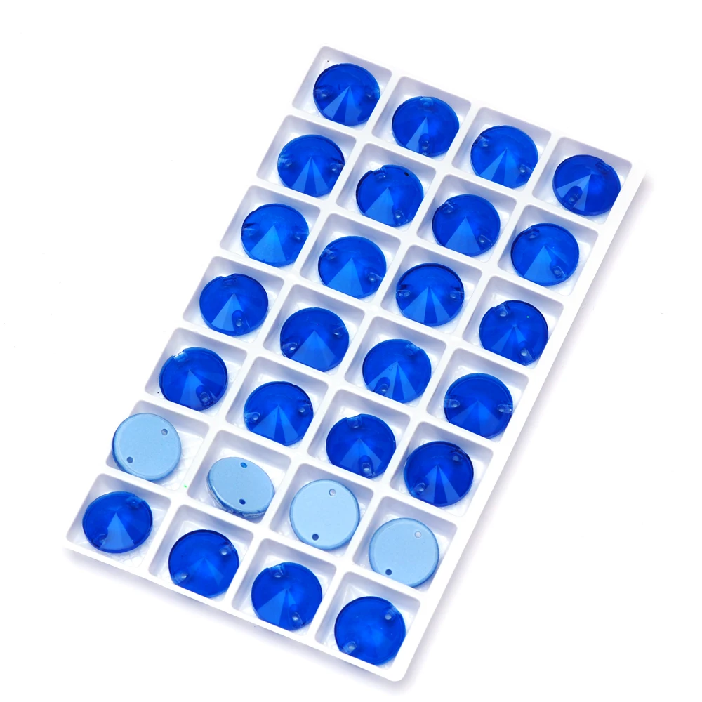 Neonfarbene Rivoli-Glas-Strasssteine zum Aufnähen mit Flachrückseite und neuen Kantenabschrägungen für Hochzeitskleid-Accessoires – Detail 16