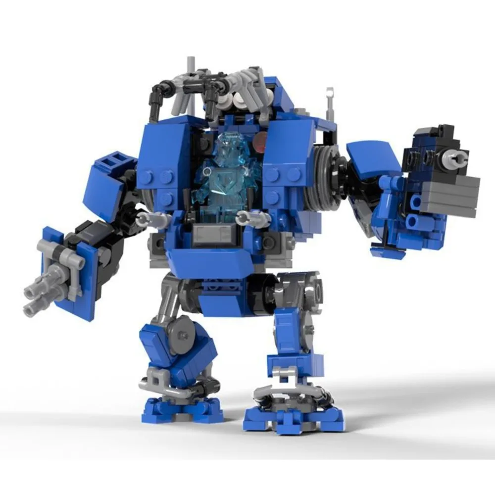 396PCS Invincible Tactical Mech Model Building Kit Militaire Robot Kleine Deeltjes Assembly Blokken Collectible Toy