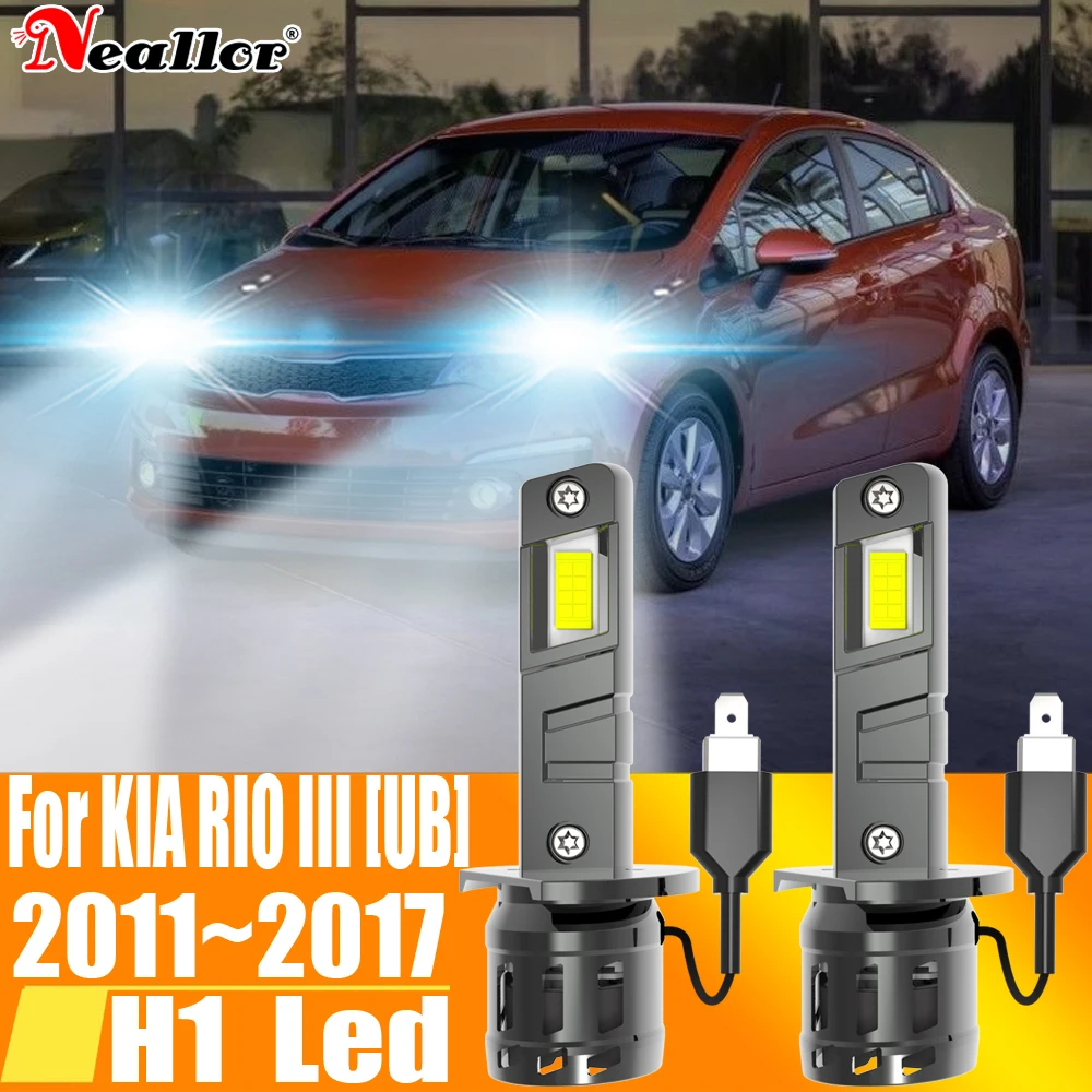 

2 шт., Автомобильные светодиодные лампы H1 12 В 55 Вт для Kia Rio 3 UB 2011 ~ 2017