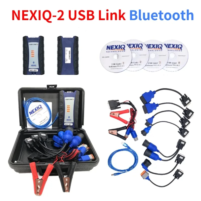 For RapDuty Diesel Trucks, NEXIQ USB Link2 NEXIQ2 125032, Latest Model Bluetooth Diesel Truck Diagnostic Tool OBD Troubleshootin