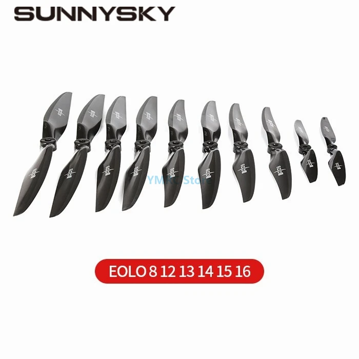 4PCS SUNNYSKY X Series EOLO 12x6.5/13x7/14x7/14x8/15x8/15x10/16x8/16x10 Fixed Wing Paddle Drone Cruise Propeller