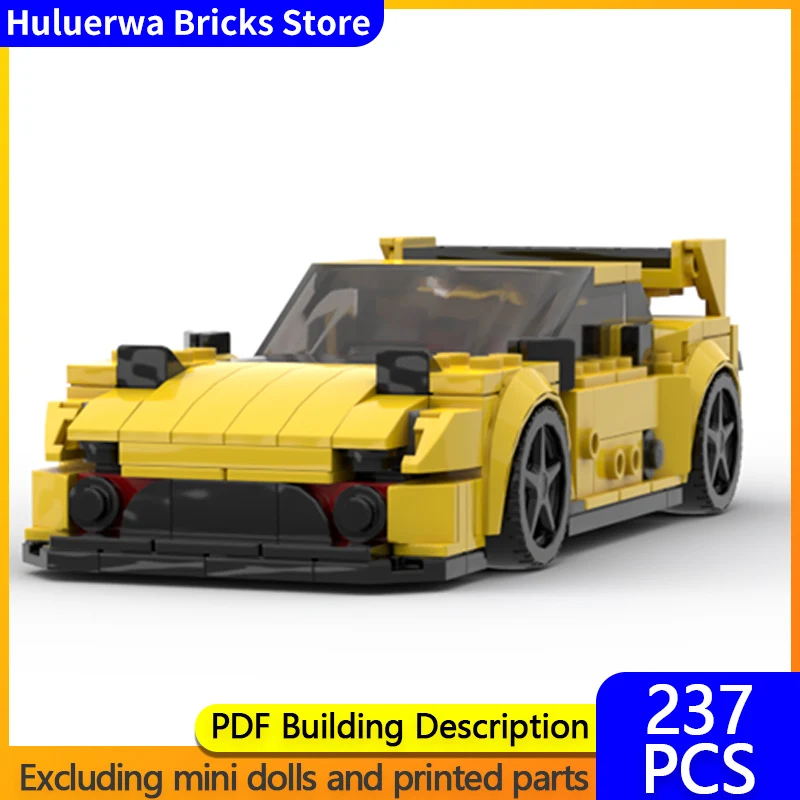 

Speed Racing Car Model MOC Building Bricks RX7 FD Top Tier Sports Car Modular Technology Gift Holiday Assemble Children Toy Suit