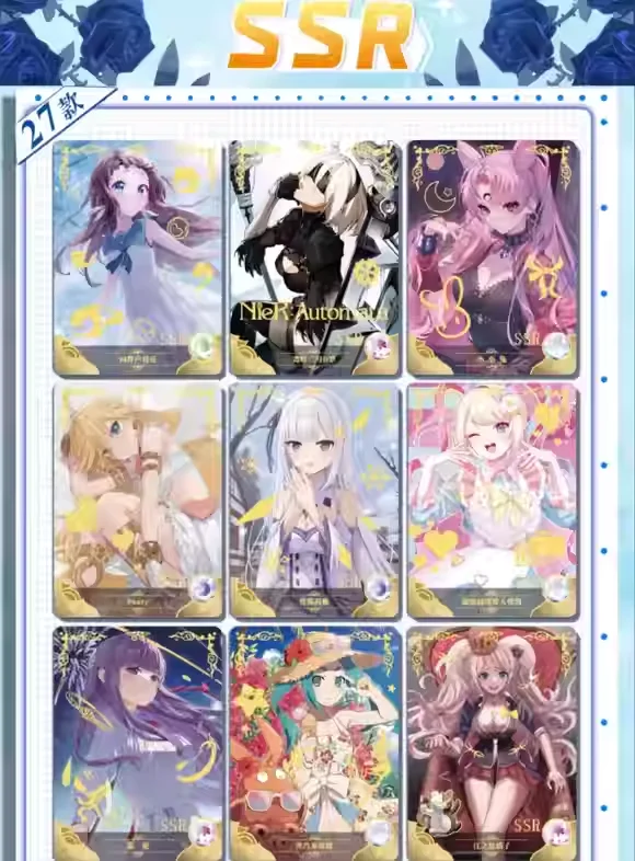 New Goddess Story 5M09 SSR SCR SR CR R Flash card 99PCS Kitagawa Marin Tokisaki Kurumi Kizuna AI Marnie Favorite Card