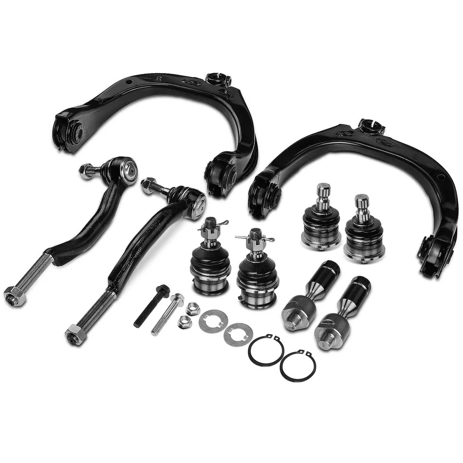 A-Premium 10x Front Control Arm with Ball Joint Tie Rod End for GMC Envoy 2002-2009 Envoy XL 2002-2006 Saab 9-7x 2005-2009
