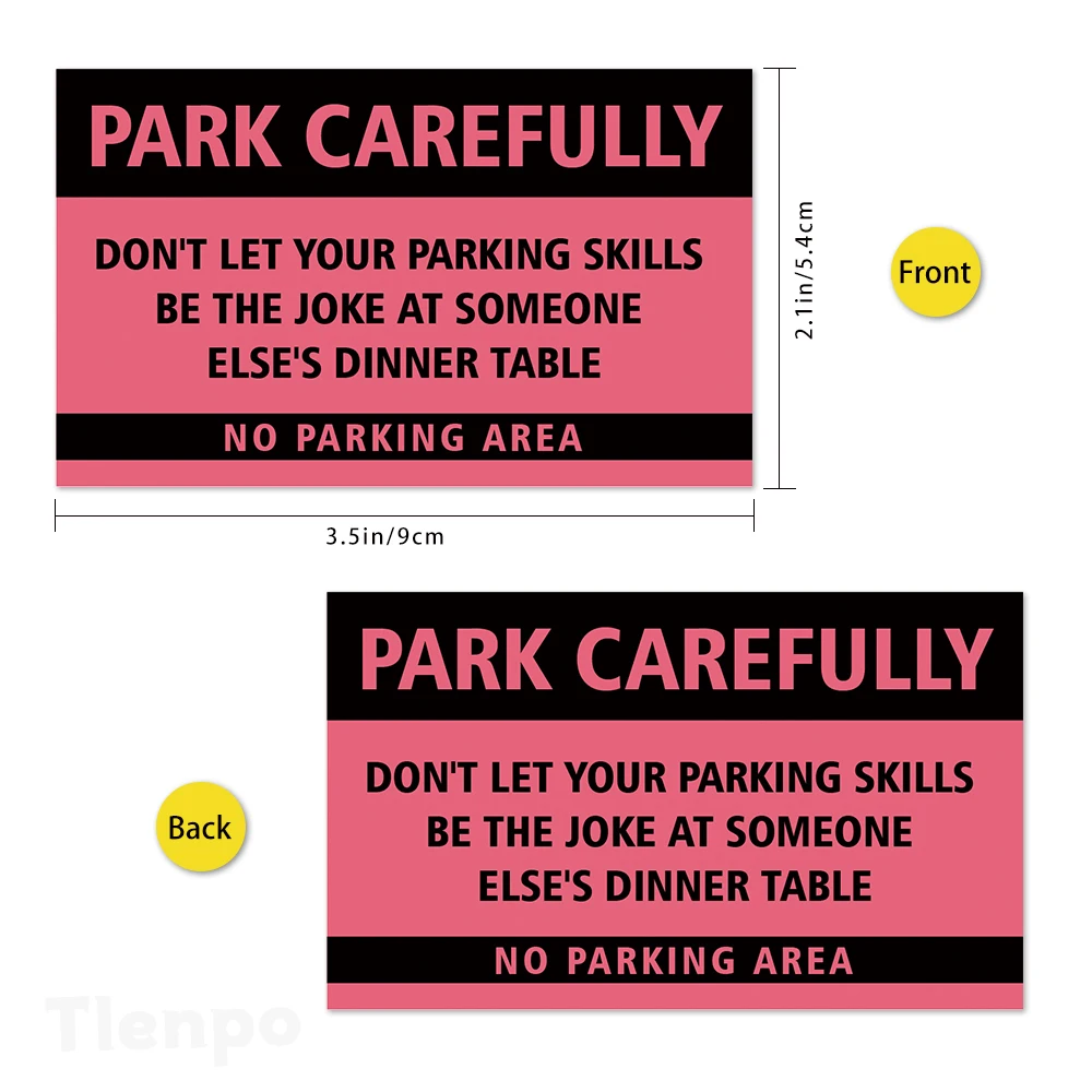 50pcs Humorous Parking Cards \