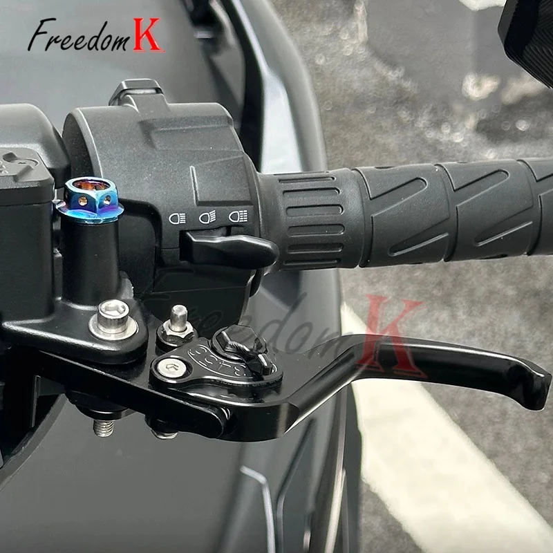 For Tenere 700 World Raid XTZ700 SP Motorcycle Two Finger Short Adjustable Brake Clutch Levers CNC Aluminum Anti‑Slip Modificati view 5