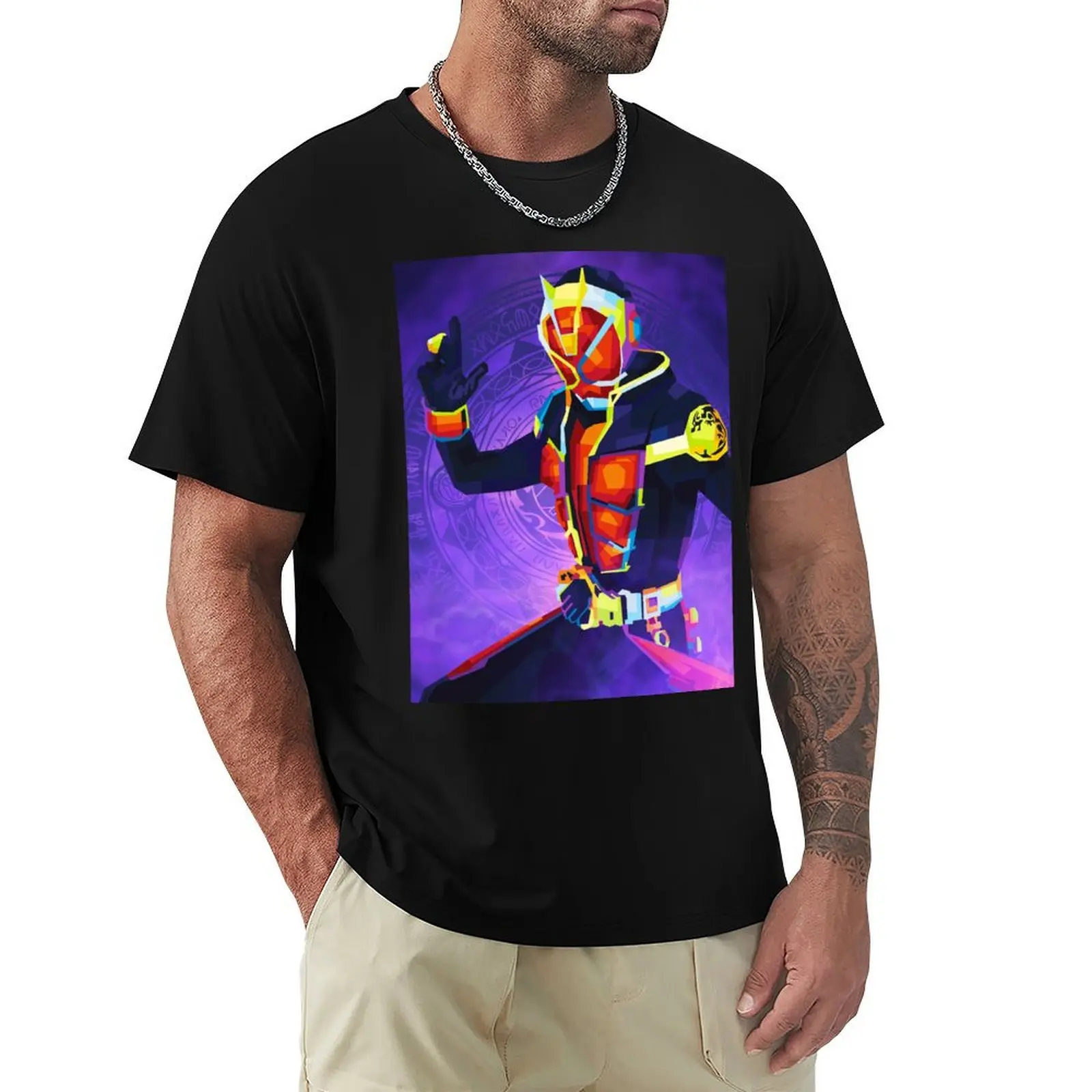 Kamen Rider Wizard T-Shirt Large Size Basic Casual T-Shirt