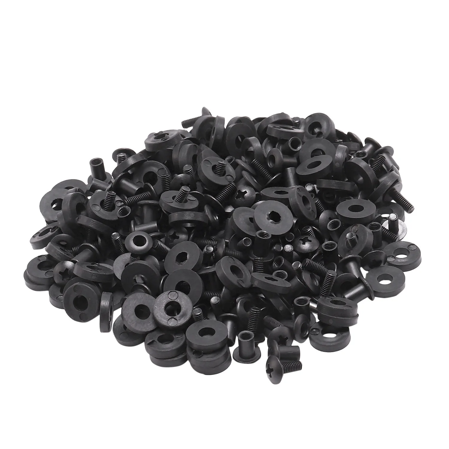 [NEWA08R】 100Pcs Tek Lok Screw Set Chicago Screw Comes With Washer For DIY Kydex Sheath Hand Tool Parts
