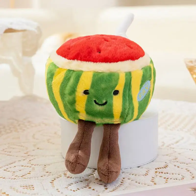 Dernière simulation de fruits en peluche, jouet en peluche, dessin animé, cadeau mignon pour les anniversaires des enfants, poupées amusantes