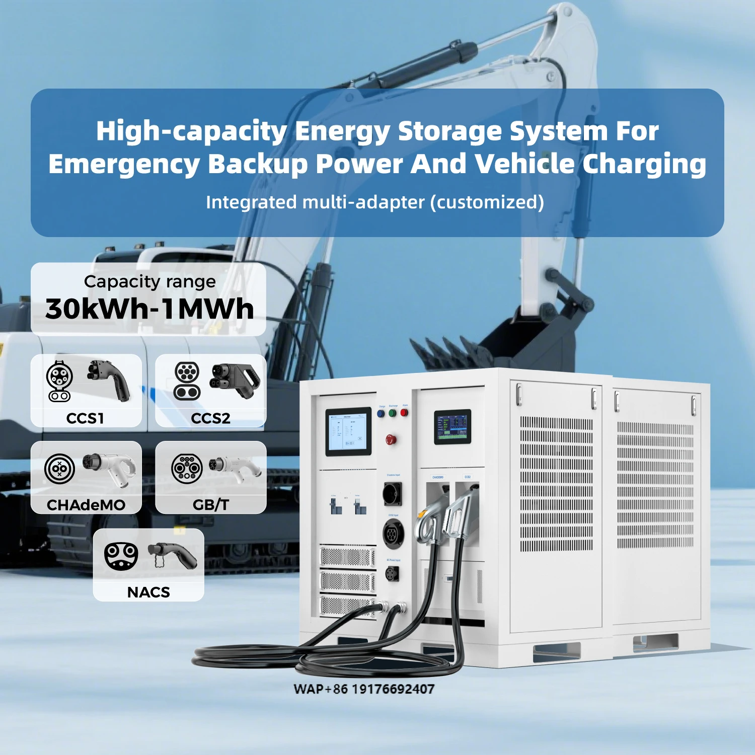 Advanced Movable Energy Storage System - 60kWh 120kWh High Capacity Battery Pack PowerOnTheGo