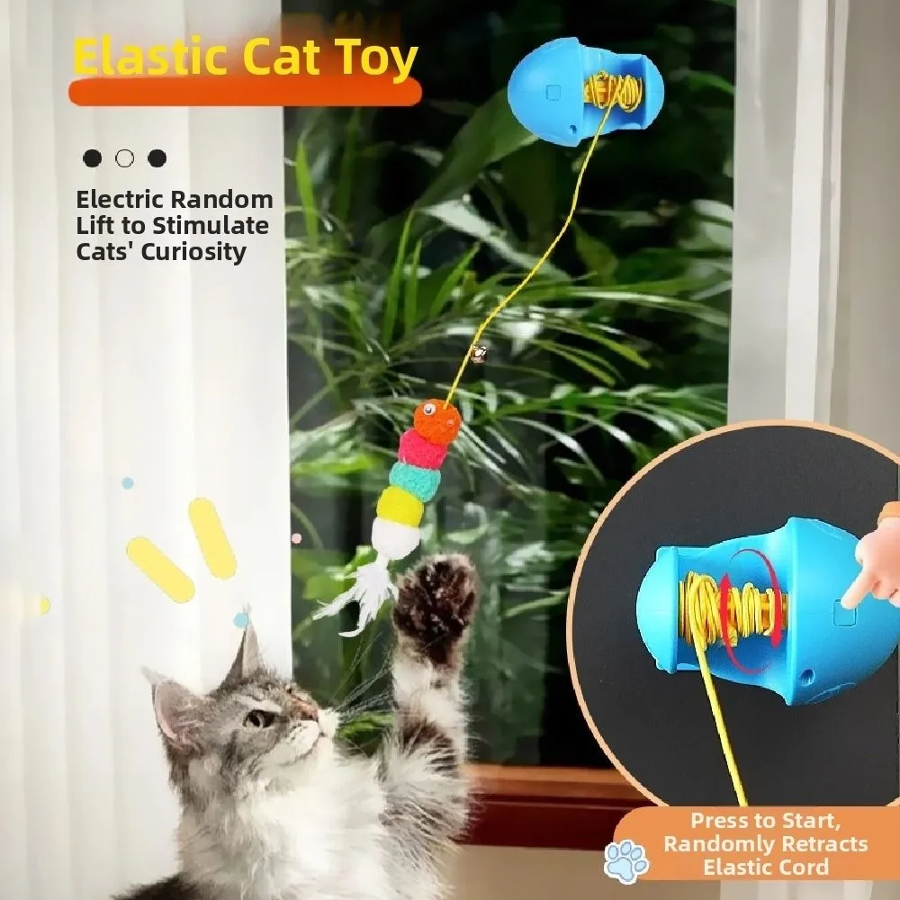 

Creative Electric Door Hanging Toy Automatic Lifting Elastic Rope Self-Entertainment Toy Pet Self Play Funny