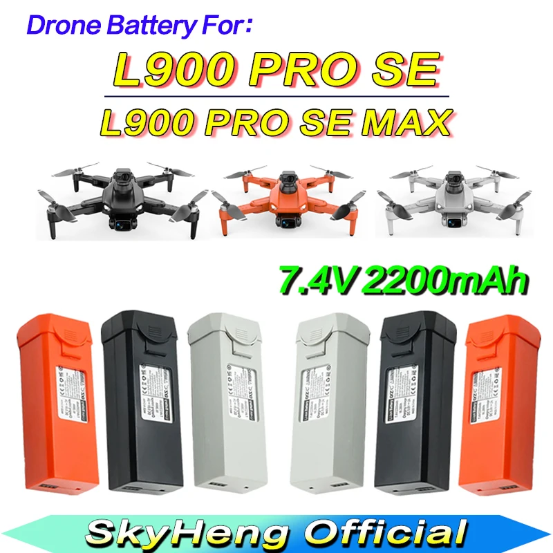 Original LYZRC L900 SeMax Battery 7.4V 2200mAh For L900 ProSe 4K Dron L900 Prose/Semax Rc Quadcopter Spare Accessories Parts