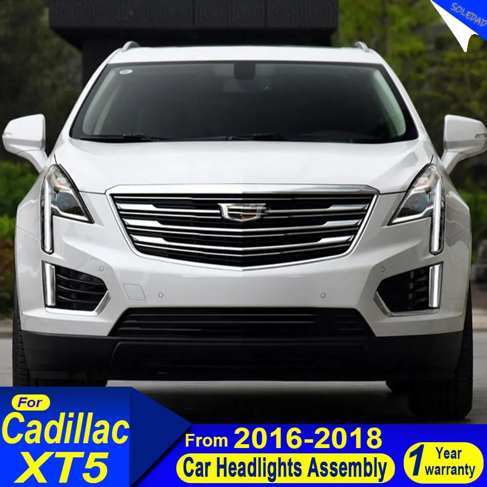 

Фары для Cadillac XT5 2016-2019: Светодиодные фары с дневными ходовыми огнями и указателями поворота в сборе, автоаксессуары
