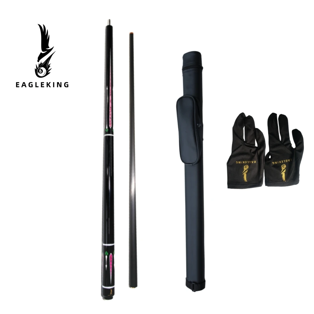 

Carbon Fiber Billiard Cue 12.9mm Bakelite Head Carbon Fiber + Fiberglass Head 1/2 Minute Cue Uniloc Joint 58"/147cm Billiard Cue