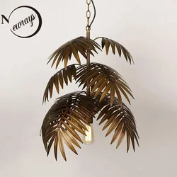 Candelabro de árbol de coco E27 LED industrial moderno, luces colgantes de estilo bohemio tropical para salón, comedor, dormitorio, vestíbulo de hotel