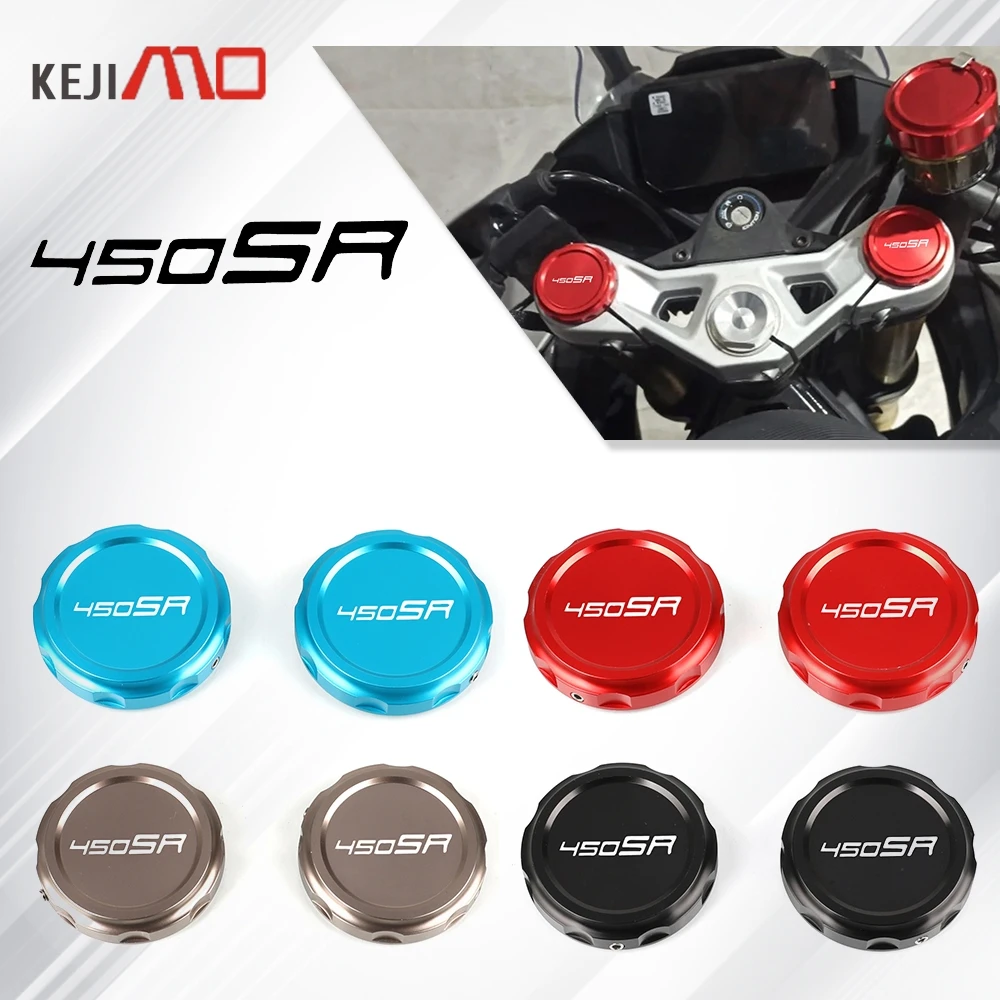 

For CFMOTO 450SR 450SS 450SRS 2023 2024 2025 2026 Motorcycle Upper Shock-Absorbing Trim Covers Top Axle Steering Rod Nut Bolt