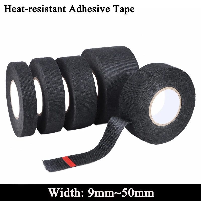 Electrical Tape Heat Resistant Harness Tape Insulation Automotive Fabric Cloth Tape Waterproof Noise Resistance Adhesives Tapes
