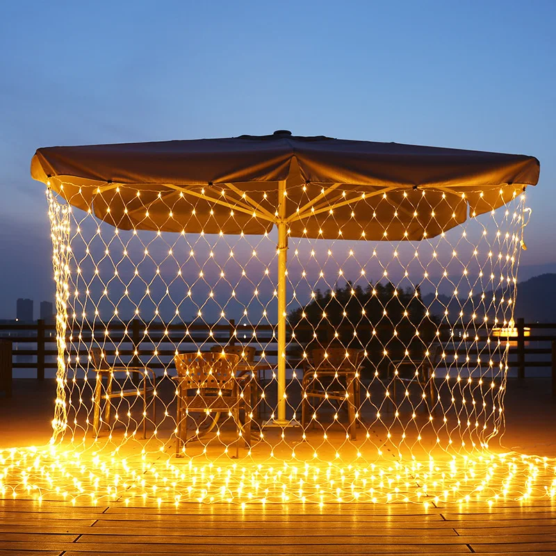 

LED Fairy Lights Christmas Outdoor Waterproof Wedding Holiday Decoration Led Garland 96LEDs 144LEDs LED Net Mesh String Light