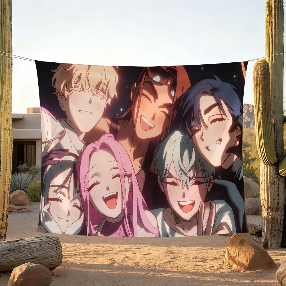 Cartoon Anime A-Alien S-Stage-S flag For Garden Party Living Room Home Wall Decor Banner Bedroom Outdoor Tapestry