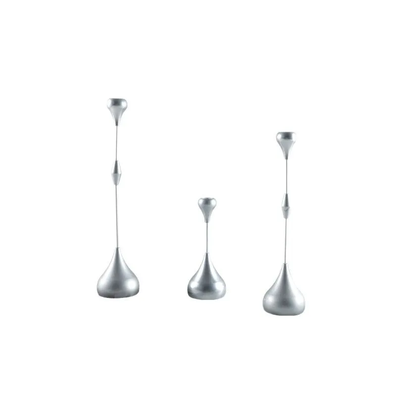

Modern light luxury creative electroplating process water drop candle table ornament living room dining hall entrance home