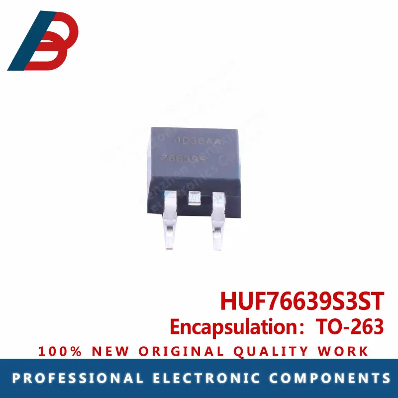 10pcs  HUF76639S3ST Package TO-263 N channel voltage :100V Current :51A FET
