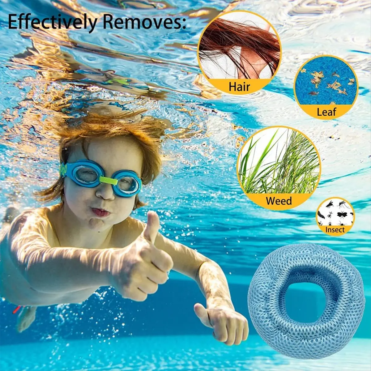 【A30I~】 4PCS Protective Nets for Filters, Pool Bubble Spa Accessories, 90-Pleat Strainer Replacement Filters