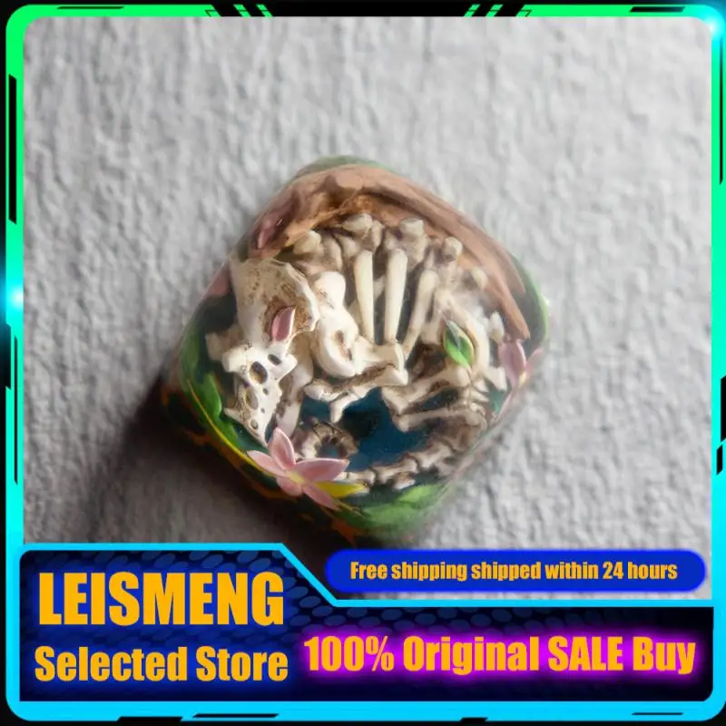 

Тематические колпачки для клавиш серии Triceratops, механическая клавиатура из смолы, игровая клавиатура для ПК, коллекция аксессуаров, подарочные колпачки для клавиш, ключ ESC