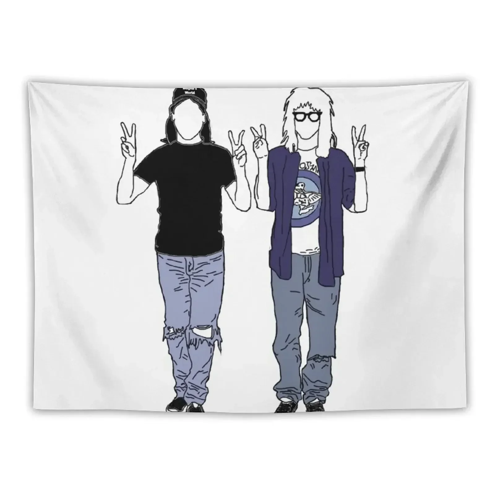 Wayne's World Tapestry Wall Carpet Nordic Home Decor Japanese Room Decor Home Decorators Tapestry