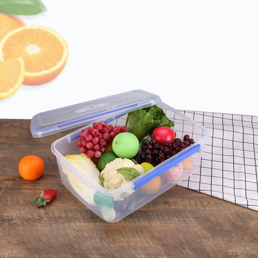 2 قطعة صندوق عجين قابل لإعادة الاستخدام حاوية بلاستيكية محكمة الغلق لتخزين عجين البيتزا المحمولة متعددة الوظائف #5