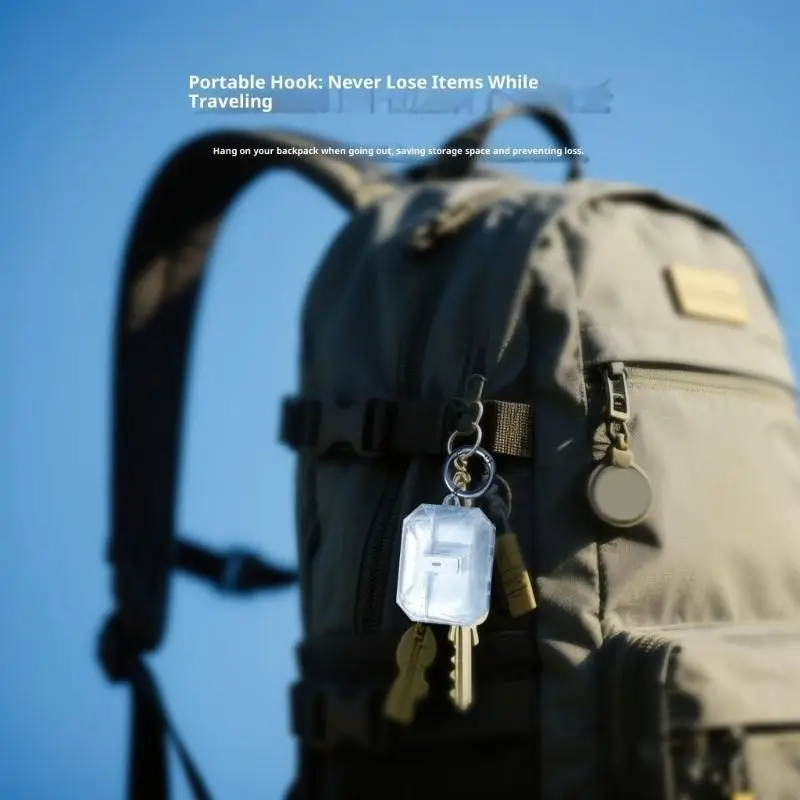 652F Clear Charging Case With Lockable Lid And Integrated LED Light For Pods Pro3