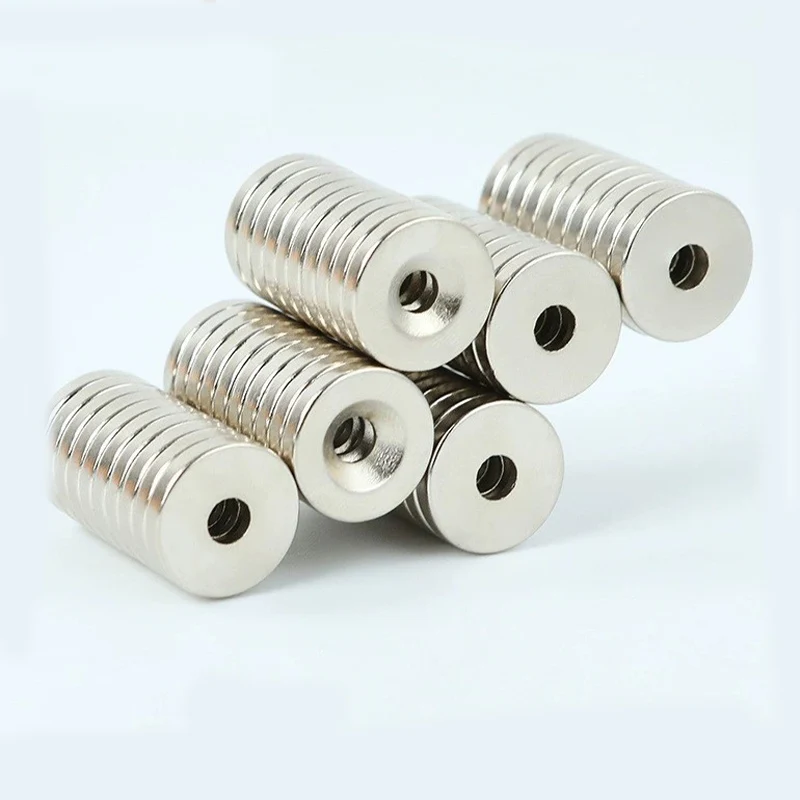 [Round Magnets] 80/100/150pcs Round Magnets with Holes, 15*3, Suitable for Halloween, Christmas and other occasions