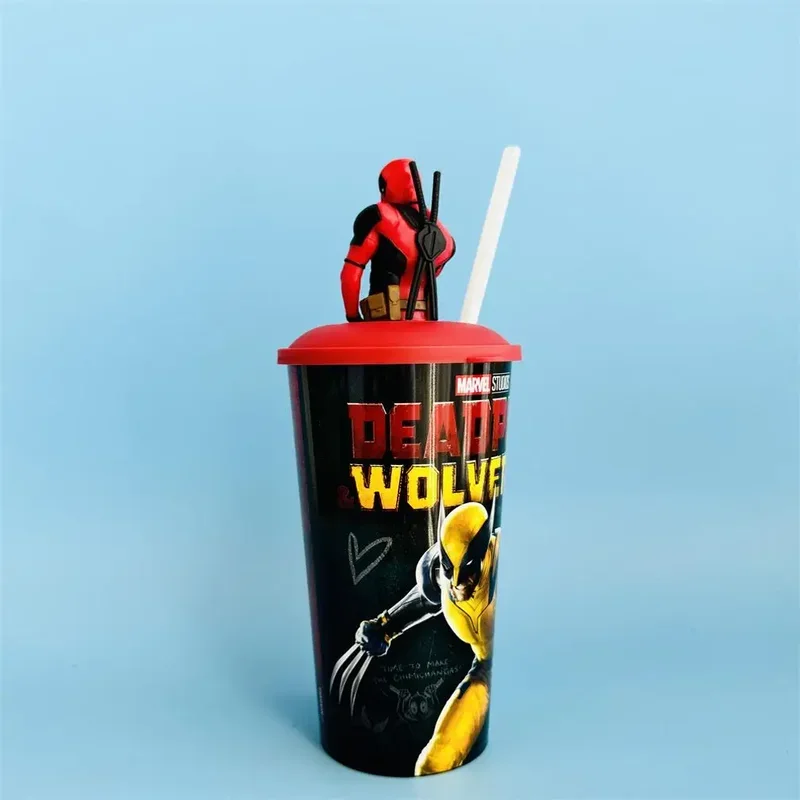 Deadpool & Wolverine Movie Tooper Cup Figure Tin Bucket Exclusive Cold Water Cup Cinema Collectible Birthday Gifts