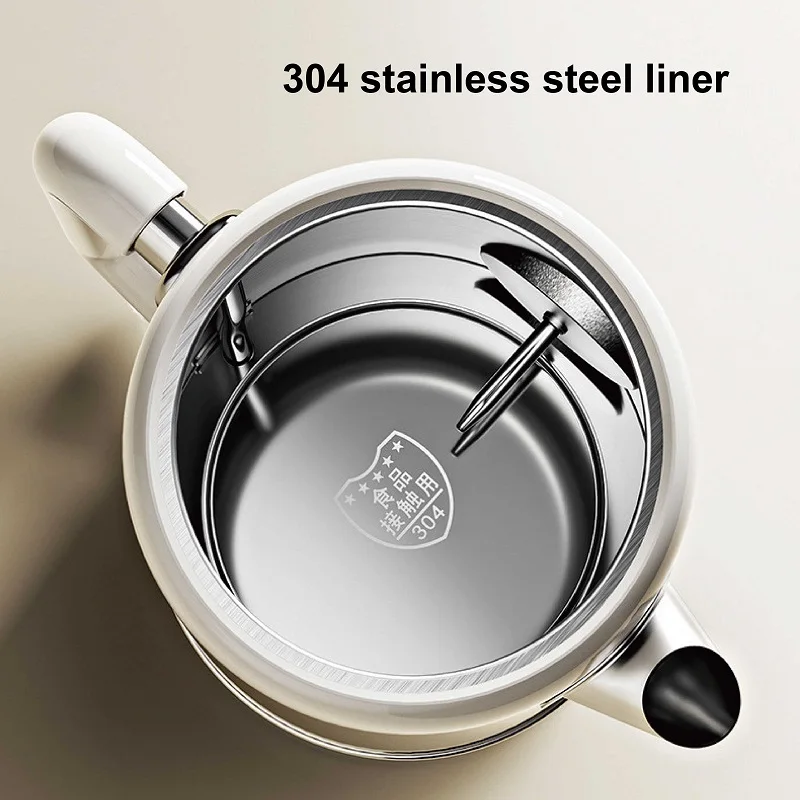 

Электрический чайник для дома, 1,8 л, бесшовный, с внутренней колбой из нержавеющей стали 304, быстрый нагрев, для путешествий, 220В