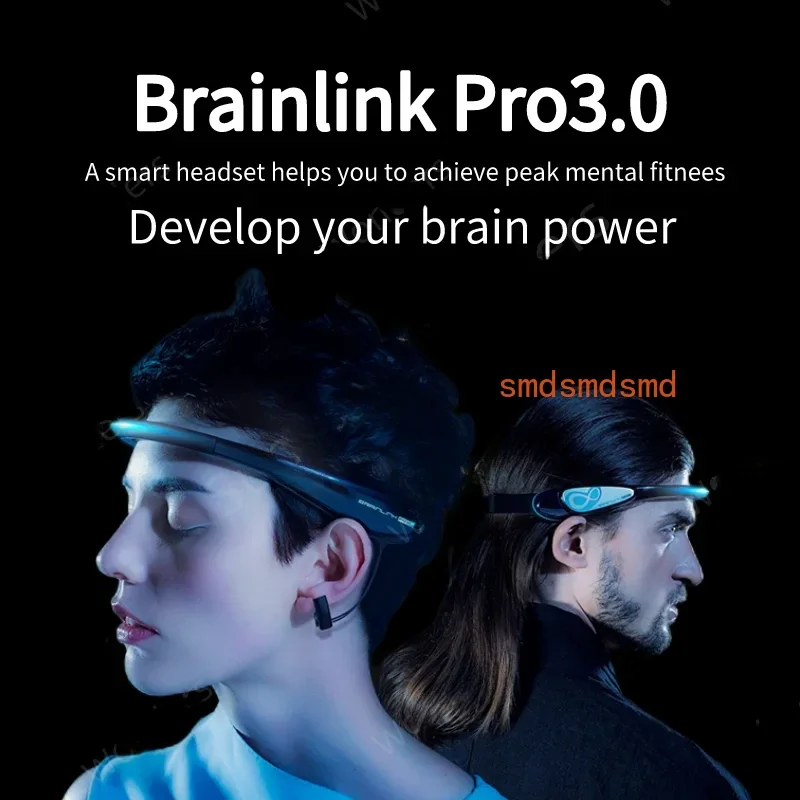 New Brainlink Pro Brainwave EEG Headband for Neuro-feedback Mind Control Smart Headset with Heart Rate Sensor Emotion Detection