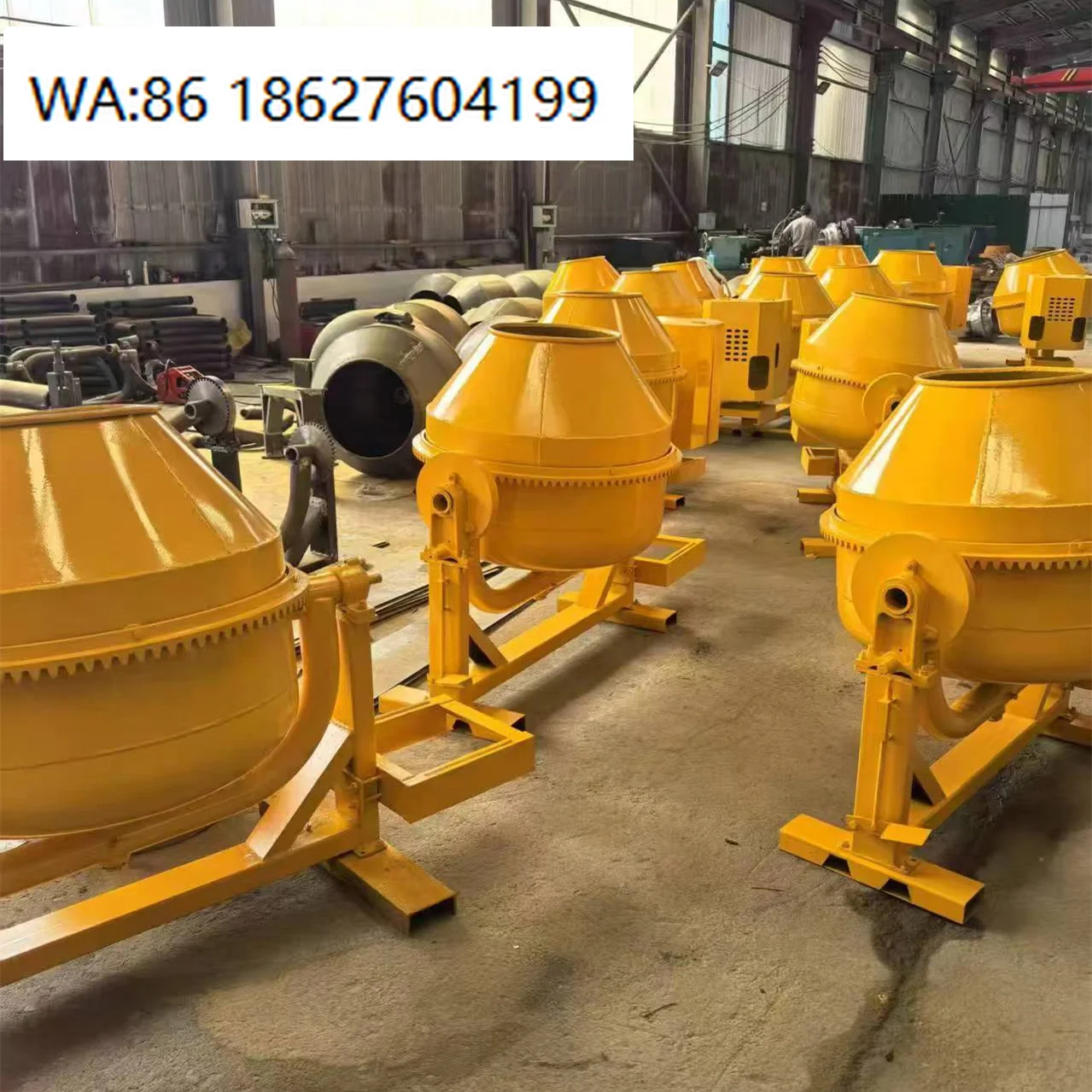 

Mini Electric Concrete Mixer Manual Discharge Low Maintenance Home Construction Mixing Machinery