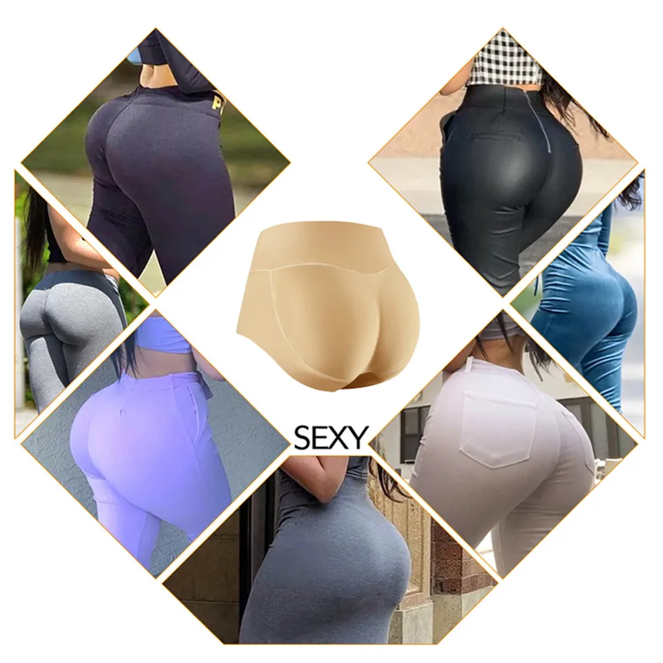 Damen-Bodyshaper mit Gesäßpolster, mittelhohe Taille, Hüftpolster, Po-Former-Unterwäsche mit Füllung – Detail 9