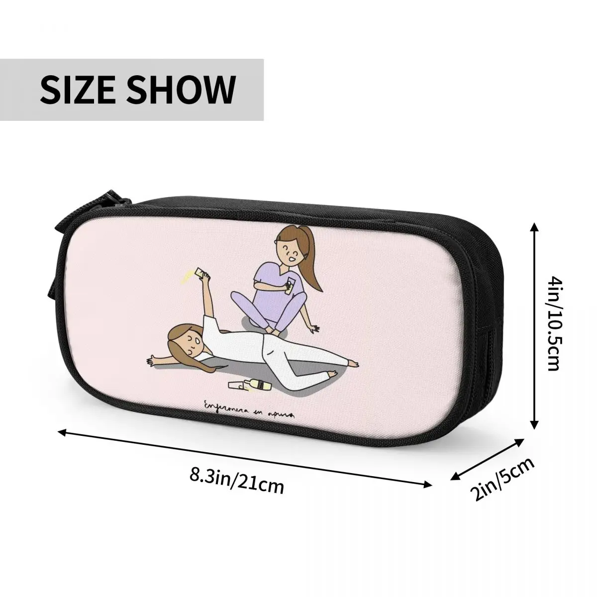 Enfermera En Doctor Nurse Medical Pencil Cases for Students School Pen Box Pencil Bag Big Capacity Pencil Pouch