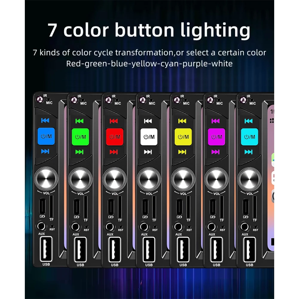 7 Inch Car Radio 2 Din Carplay Android Auto MP5 Player Multimedia Mirror Link Universal Autoradio Double FM ISO USB Bluetooth view 5