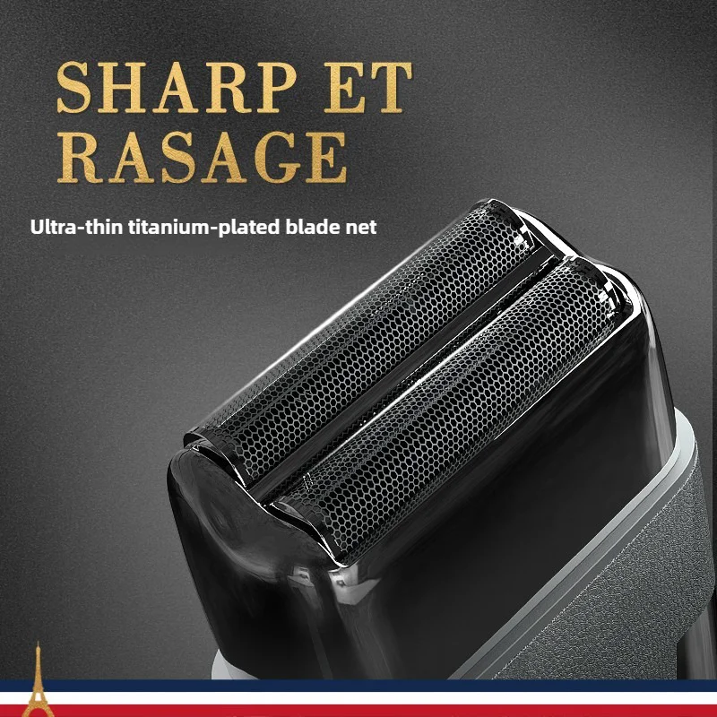 SZTRecommend men's electric LED digital portable shaver with built-in rear blade for shaving hair and sideburns, compact shaving