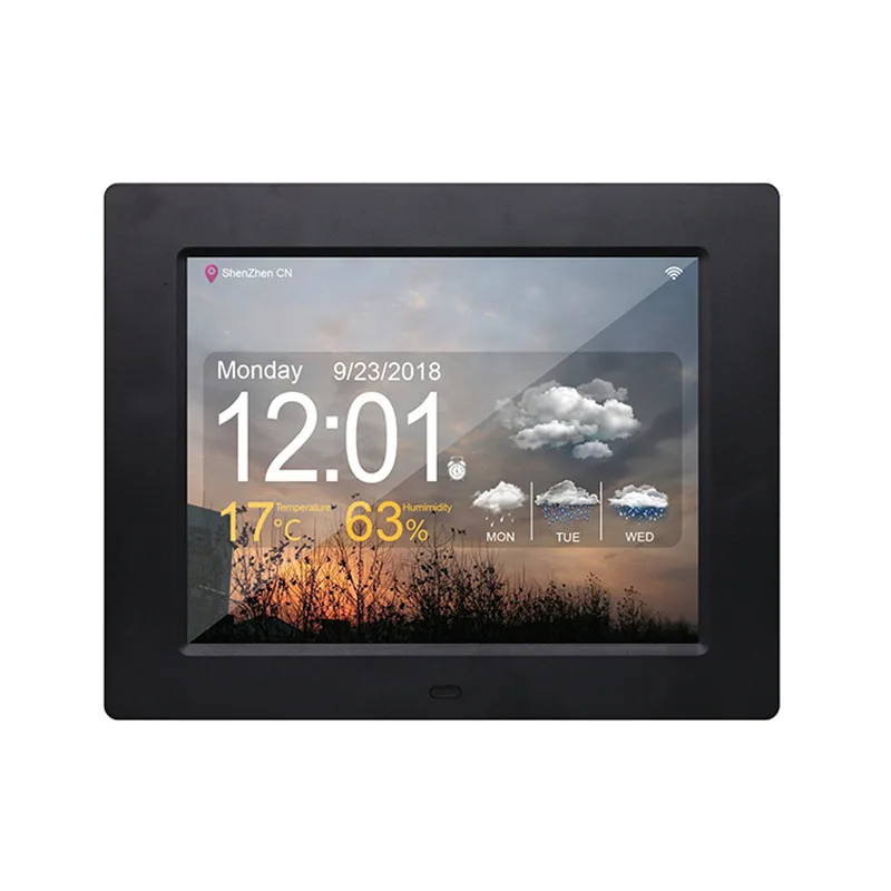 New 7 Inch Wifi Weather Forecast Smart Clock Elderly Medicine Reminder Electronic Clock Electronic Cloud Photo Frame