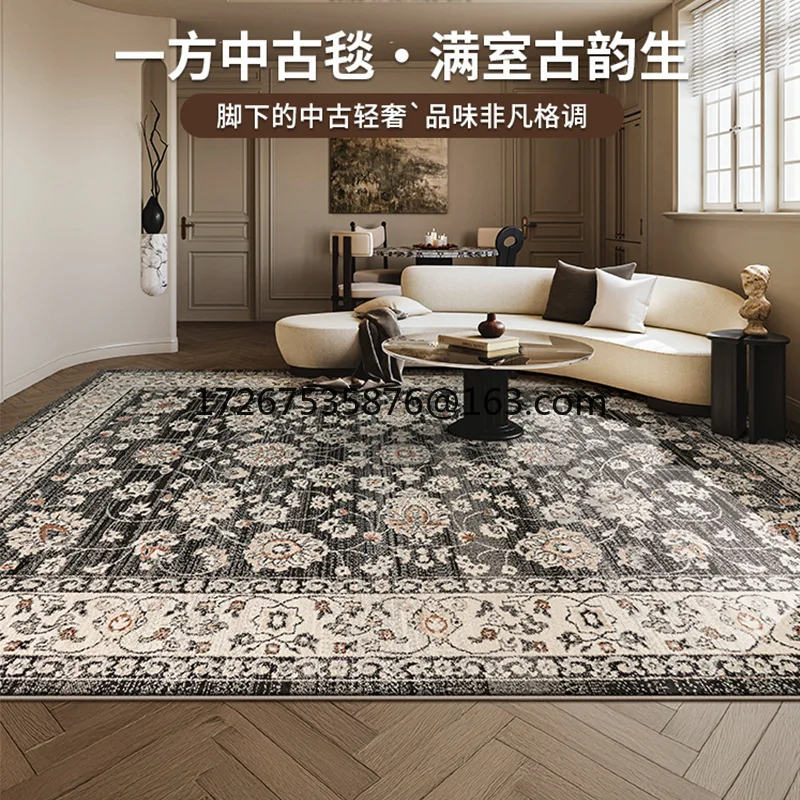 

Retro style living room carpet leave-in and erasable light luxury carpet pad advanced waterproof and anti-fouling easy to manage