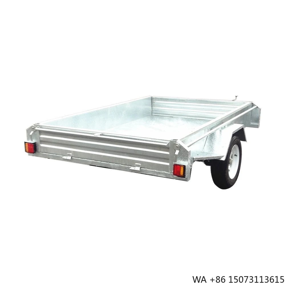 

Одноосный оцинкованный грузовой прицеп 8x5 с клеткой