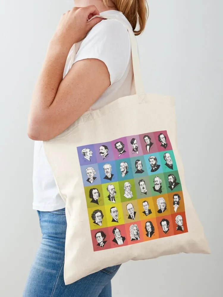 

Great composers (multicoloured version) Tote Bag bag for beach hand bag personalized tote Women's shopping