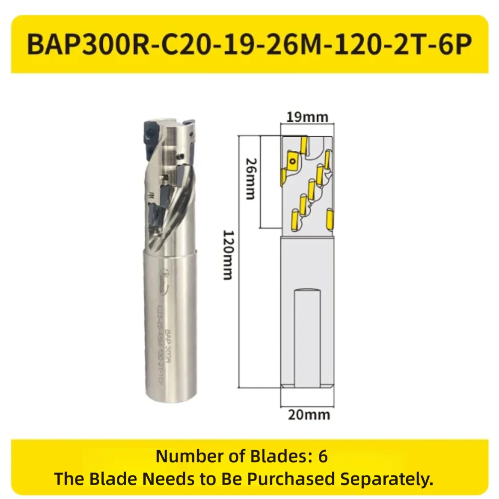 Präzisions-Schaftfräser BAP300R BAP400R Spiralfräser für Grobbearbeitung AP1135 AP1604 Hardware-Drehmaschinen-Werkzeughalter CNC-Teile – Detail 3