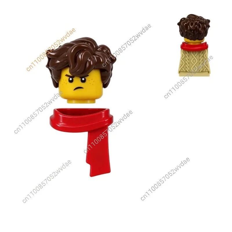 New 5CM Figure Scarf Boy Flute Shoulder Armor Accessories Assembly Model Decor Anime TV Character Toy Holiday Gift Collection