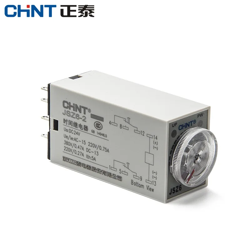 CHINT JSZ6-4 JSZ6-2 H3Y-4 H3Y-2 Power On time Delay Relay DC 24V AC 220V 1S 5S 10S 30S 60S 3Minute Switch 8 14 pin smart switch