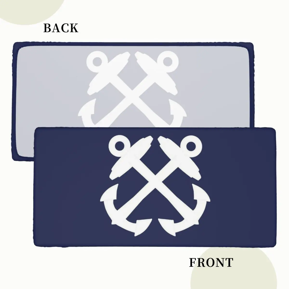 Boatswains Mate Crossed Anchors - White Custom Rectangular Tablecloth Oilproof Table Cover for Dining Events Table Cloth