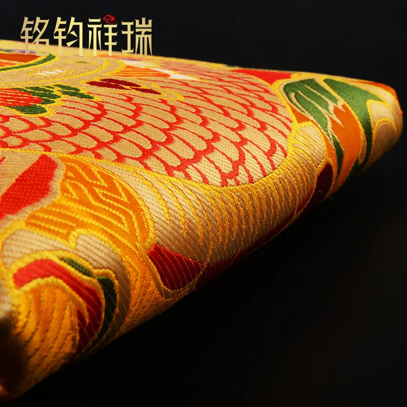 Tibetan Style Door Curtain Eight Auspicious Symbols Embroidery Brocade Partition Curtain Home Shrine Room Decor Hanging Tapestry