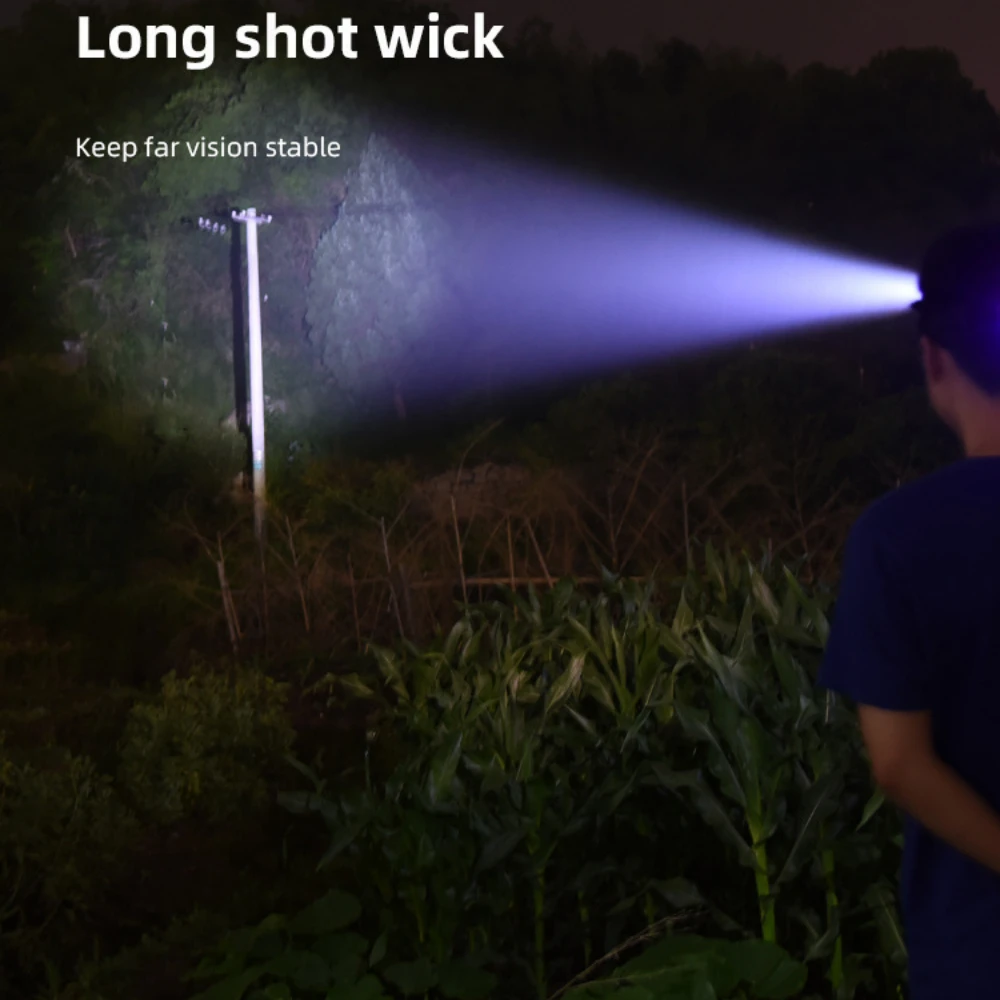 High Power LED Headlight Sensor Electric Display Headlamp USB Rechargeable Head Flashlight Portable Lighting Outdoor Fishing