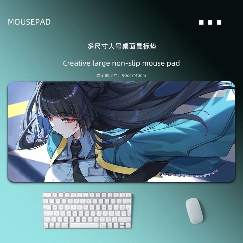 Zenless Zone Zero Hoshimi Miyabi Game Mouse Pad Oversize Offices Accessories Non-Slip Offices Pc Desktop Mat Programmer Mousepad